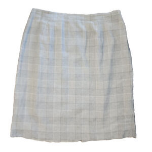 Elegant Gray Plaid Women's Skirt